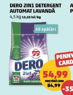 Penny Dero 2in1 detergent automat lavandă Ofertă