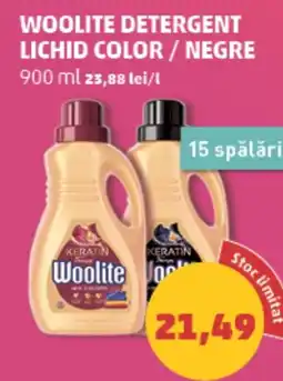 Penny Woolite detergent lichid color / negre Ofertă