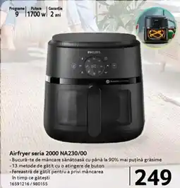 Selgros PHILIPS Airfryer seria 2000 NA230/00 Ofertă