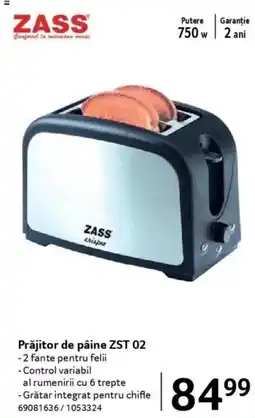 Selgros Prăjitor de pâine ZST 02 Ofertă