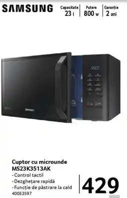 Selgros Cuptor cu microunde MS23K3513AK Ofertă