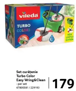 Selgros Vileda Set curățenie Turbo Color Easy Wring&Clean Ofertă