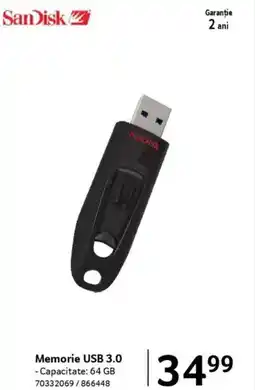 Selgros Memorie USB 3.0 Ofertă