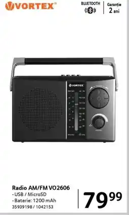 Selgros VORTEX Radio AM/FM VO2606 Ofertă