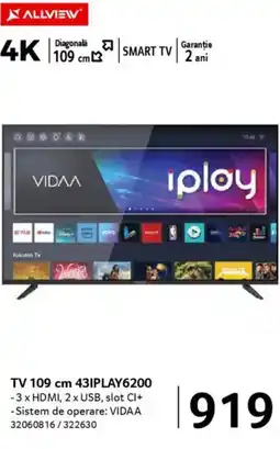 Selgros TV 109 cm 43IPLAY6200 Ofertă