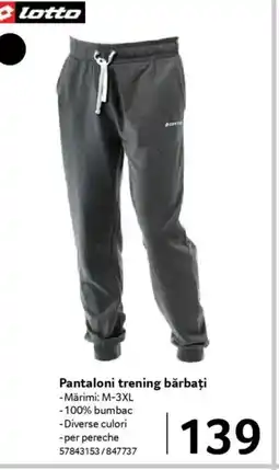 Selgros Pantaloni trening bărbați Ofertă