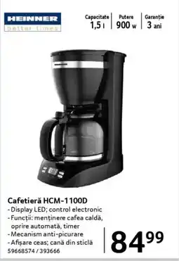 Selgros Cafetieră HCM-1100D Ofertă