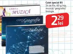 Supeco Caiet special B5 Ofertă