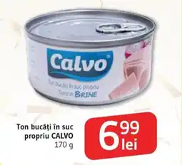 Supeco Ton bucăți în suc propriu CALVO Ofertă