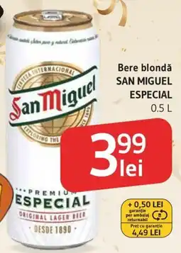Supeco Bere blondǎ SAN MIGUEL ESPECIAL Ofertă