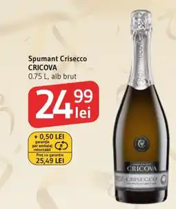 Supeco Spumant Crisecco CRICOVA Ofertă