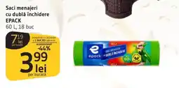 Supeco Saci menajeri cu dublă închidere EPACK Ofertă