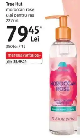 DM Tree Hut moroccan rose ulei pentru ras Ofertă