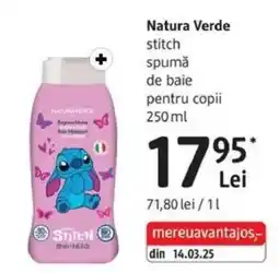 DM Natura Verde stitch spumă de baie pentru copii Ofertă