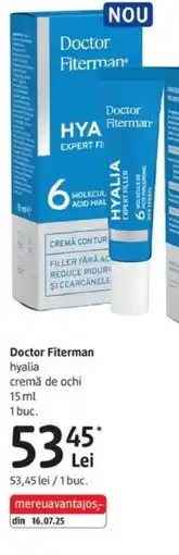 DM Doctor Fiterman hyalia cremă de ochi Ofertă