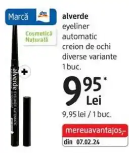 DM Alverde eyeliner automatic creion de ochi Ofertă