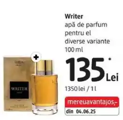 DM Writer apǎ de parfum pentru el Ofertă