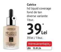 DM Catrice hd liquid coverage fond de ten Ofertă
