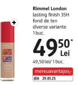 DM Rimmel London lasting finish 35H fond de ten Ofertă