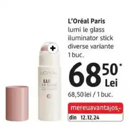 DM L'Oréal Paris lumi le glass iluminator stick Ofertă