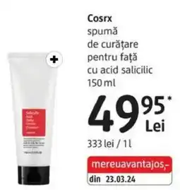 DM Cosrx spumă de curăţare pentru faţă cu acid salicilic Ofertă