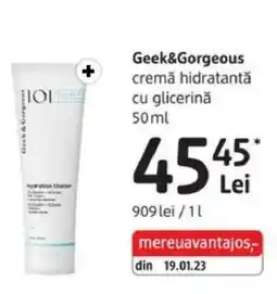 DM Geek&Gorgeous cremă hidratantă cu glicerinǎ Ofertă