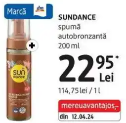 DM SUNDANCE spumă autobronzantă Ofertă