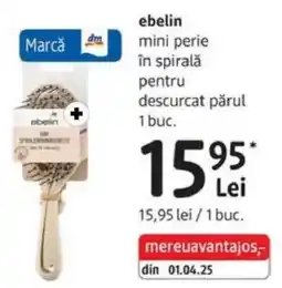 DM ebelin mini perie în spirală pentru descurcat părul Ofertă