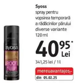 DM Syoss spray pentru vopsirea temporară a rădăcinilor părului diverse variante Ofertă