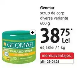 DM Geomar scrub de corp diverse variante Ofertă