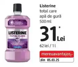 DM Listerine total care apă de gură Ofertă