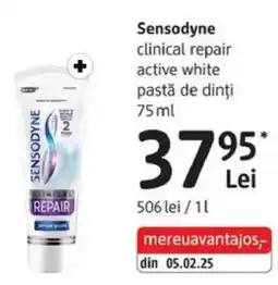 DM Sensodyne clinical repair active white pastă de dinți Ofertă