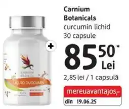 DM Carnium Botanicals curcumin lichid Ofertă