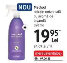 DM Method soluţie universală cu aromă de lavandǎ Ofertă