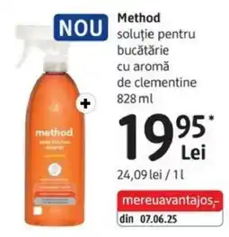DM Method soluție pentru bucătărie cu aromă de clementine Ofertă