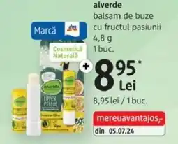 DM alverde balsam de buze cu fructul pasiunii Ofertă
