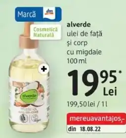 DM alverde ulei de faţă şi corp cu migdale Ofertă