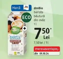 DM dmBio barista băutură din ovǎz Ofertă