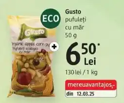 DM Gusto pufuleți cu măr Ofertă