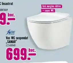 Hornbach Vas WC suspendat „SAMAR" Ofertă