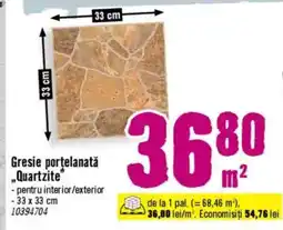 Hornbach Gresie porţelanatǎ „Quartzite" Ofertă