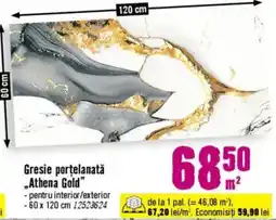 Hornbach Gresie porţelanatǎ „Athena Gold" Ofertă