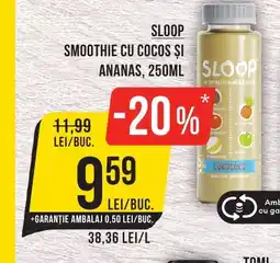 Mega Image SLOOP Smoothie cu cocos și ananas Ofertă