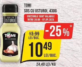 Mega Image TOMI Sos cu usturoi Ofertă
