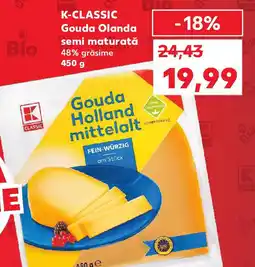 Kaufland K-CLASSIC Gouda Olanda semi maturată Ofertă