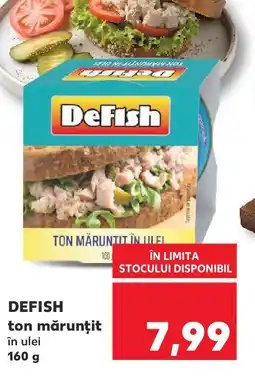 Kaufland DEFISH ton mărunţit în ulei Ofertă