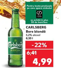 Kaufland CARLSBERG Bere blondă Ofertă