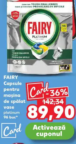 Kaufland FAIRY Capsule pentru maşina de spălat vase Ofertă