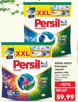 Kaufland PERSIL DISCS Detergent capsule pentru rufe Ofertă