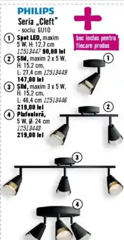 Hornbach PHILIPS Seria „Cleft" Ofertă